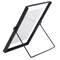 Fabulaxe Modern Metal Floating Tabletop Photo Picture Frame with Glass Cover and Easel Stand, Black 4 x 6 QI004066.BK.M - alternate 9